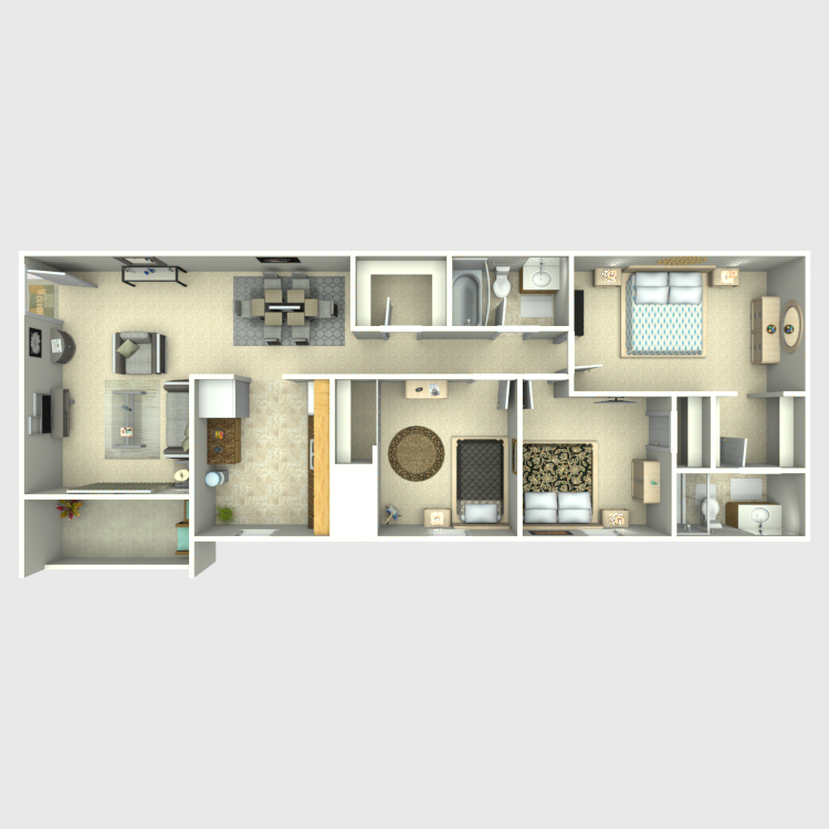 3 BR 2 BA 3 BR 2 BA
